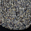 3MM Natural Iolite Gemstone Micro Faceted Round Loose Beads 15 inch Full Strand (80015740-P48)