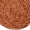 3MM Natural Hessonite Gemstone Micro Faceted Round Loose Beads 15 inch Full Strand (80016220-P50)