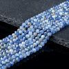 4MM Natural Kyanite Gemstone Grade AA Micro Faceted Round Loose Beads 15 inch Full Strand (80017287-P74)