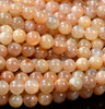 Natural Orange Moonstone Gemstone Grade AA Round 4MM 5MM 6MM 7MM 8MM 9MM 10MM Loose Beads (D301)