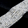 Natural Howlite Gemstone Grade AA Micro Faceted Round 4MM 5MM Loose Beads 15 inch Full Strand (P58)