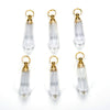 49X15MM Natural Rock Crystal Clear Quartz Gemstone Perfume Bottle Pendant Faceted Point, Essential Oil Bottle Beads 1 Bead (80017250-P71)