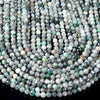 Natural Emerald Gemstone Grade A Micro Faceted Round 3MM 4MM Loose Beads 15 inch Full Strand (P55)