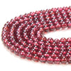 Natural Red Garnet Gemstone Grade AAA Round 2MM 3MM Loose Beads 15 inch Full Strand (P60)