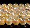 Natural Golden Rutilated Quartz Gemstone Grade AA Round 4MM 5MM 6MM 7MM 8MM 9MM 10MM 11MM 12MM 13MM Loose Beads (D256 D257)