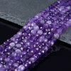 5MM Natural Amethyst Gemstone Grade AA Faceted Square Cube Loose Beads (P68)