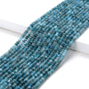 3X2MM Natural Apatite Gemstone Grade AA Bicone Faceted Rondelle Saucer Loose Beads 15 inch Full Strand (80009276-P25)