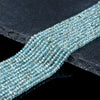 3X2MM Natural Aqua Apatite Gemstone Grade AA Micro Faceted Rondelle Loose Beads 15 inch Full Strand (80016382-P61)