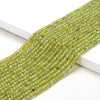 3X2MM Natural Peridot Gemstone Grade AAA Micro Faceted Rondelle Loose Beads 15 inch Full Strand (80016391-P61)