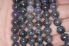 10mm Black Purple Lepidolite Gemstone Grade AB Round Loose Beads 16 inch Full Strand (90188465-653)