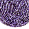 4MM Natural Amethyst Gemstone Grade AA Micro Faceted Round Loose Beads 15.5 inch Full Strand (80009429-P32)