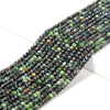 3X2MM Natural Russian Seraphinite Gemstone Micro Faceted Rondelle Loose Beads (P35)