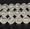 12mm White Rock Crystal Quartz Gemstone Grade AAA Carved Flower Lotus Loose Beads 15.5 inch Full Strand (90187636-698)