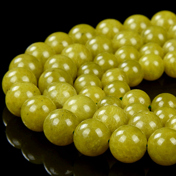 Natural Peridot Jade Gemstone Grade AAA Round 8MM 10MM Loose Beads (D403)