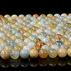 Natural Aquamarine Blue Green Gemstone Grade AAA Round 6MM 8MM Loose Beads (D106)