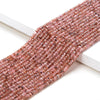 3X2MM Natural Rhodochrosite Gemstone Grade AA Micro Faceted Rondelle Loose Beads 15 inch Full Strand (80016377-P61)