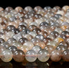 Natural Orange Gray Sunstone Gemstone Grade AA Round 6MM 7MM 8MM 9MM 10MM Loose Beads (D303)
