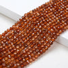 3MM Natural Hessonite Garnet Gemstone Grade AAA Micro Faceted Round Loose Beads 15 inch Full Strand (80015957-P48)