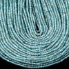 3X2MM Natural Aqua Apatite Gemstone Grade AA Micro Faceted Rondelle Loose Beads 15 inch Full Strand (80016382-P61)