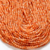 4MM Natural Orange Aventurine Gemstone Grade AAA Micro Faceted Round Loose Beads 15 inch Full Strand (80016237-P51)