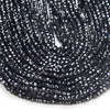 2MM Natural Black Tourmaline Gemstone Grade AA Micro Faceted Diamond Cut Cube Loose Beads (P39)