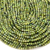 Natural Chrysoprase Gemstone Grade A Micro Faceted Round 3MM 4MM Loose Beads 15 inch Full Strand (P53)