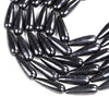 Natural Smooth Shungite Gemstone Grade AAA Teardrop 20x8MM 30x10MM Loose Beads (D48)