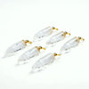 54X14MM Natural Rock Crystal Clear Quartz Gemstone Perfume Bottle Pendant Bullet Point, Essential Oil Bottle Beads 1 Bead (80017265-P72)