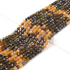 4MM Natural Multi Color Green Yellow Tourmaline Gemstone Grade AAA Micro Faceted Round Loose Beads 15 inch Full Strand (80009364-P27)