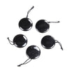 35MM Natural Smooth Shungite Gemstone Grade AAA Flat Round Circle Pendant 1 Bead (80008559-D48)