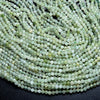 4-5MM Natural Prehnite Gemstone Grade AAA Micro Faceted Round Loose Beads 15 inch Full Strand (80009441-P33)