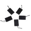 40X25MM Natural Smooth Shungite Gemstone Grade AAA Rectangle Pendant 1 Bead (80008574-D49)