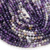 3MM Natural Purple Sugilite Gemstone Grade A Micro Faceted Round Loose Beads 15 inch Full Strand (80009275-P28)