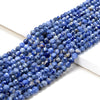 Natural Sodalite Gemstone Grade AAA Micro Faceted Round 3MM 4MM 5MM Loose Beads 15 inch Full Strand (P56)