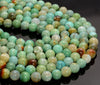 8MM Terra Agate Gemstone Aqua Blue Round Grade Aaa 15.5 Inch Full Strand (80007251-A250)