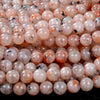 Natural Sunstone Lepidocrocite Gemstone Round 6MM 7MM 8MM 9MM 10MM 11MM Loose Beads (D247)