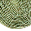 4X3MM Natural Green Apatite Gemstone Grade AA Micro Faceted Rondelle Loose Beads (P35)