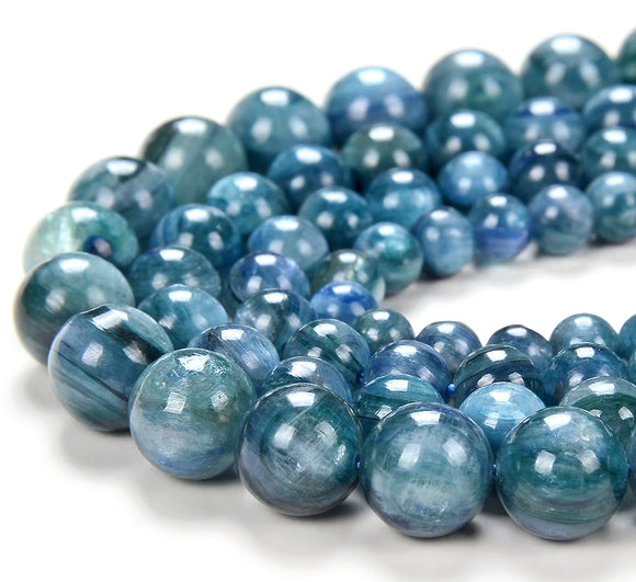 Natural Kyanite Gemstone Grade AAA Round 5MM 6MM 7MM 8MM 9MM Loose Beads (D123)