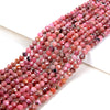 3MM Natural Norwegian Thulite Gemstone Grade AAA Micro Faceted Round Loose Beads 15 inch Full Strand (80008837-P10)