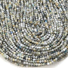 3MM Natural K2 Stone Gemstone Micro Faceted Round Loose Beads 15 inch Full Strand (80016217-P50)