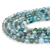 4MM Aqua Blue Apatite Gemstone Grade AA Micro Faceted Round Loose Beads 15 inch Full Strand (80009424-P32)