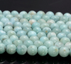 6MM Dominican Larimar Gemstone Grade AA Sky Blue Round Loose Beads 7 inch Half Strand (80004840-450)