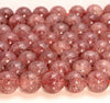 10mm Strawberry Lepidocrocite Quartz Gemstone Grade AAA Round Loose Beads 15.5 inch Full Strand (80007518-A263)