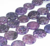 20mm Purple Lepidolite Gemstone Grade AA Flat Round Loose Beads 8 inch Half Strand (90187863-658)