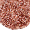 4MM Natural Strawberry Quartz Gemstone Grade AAA Micro Faceted Round Loose Beads 15 inch Full Strand (80017474-P78)
