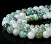 Natural Multi Color Burma Jade Gemstone Grade AAA Round 4MM 5MM 6MM 7MM Loose Beads (D223)