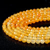 4MM Yellow Burma Jade Gemstone Grade AAA Micro Faceted Round Loose Beads 15.5 inch Full Strand (80009385-P29)