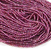 2MM Purple Red Garnet Gemstone Grade AAA Micro Faceted Round Loose Beads 15.5 inch Full Strand (80008846-P11)