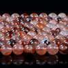 Natural Red Hematoid Quartz Gemstone Round 6MM 8MM 10MM 12MM Loose Beads (A296)