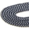 2MM Natural Black Spinel Gemstone Grade A Round Loose Beads 15 inch Full Strand (80016350-P59)